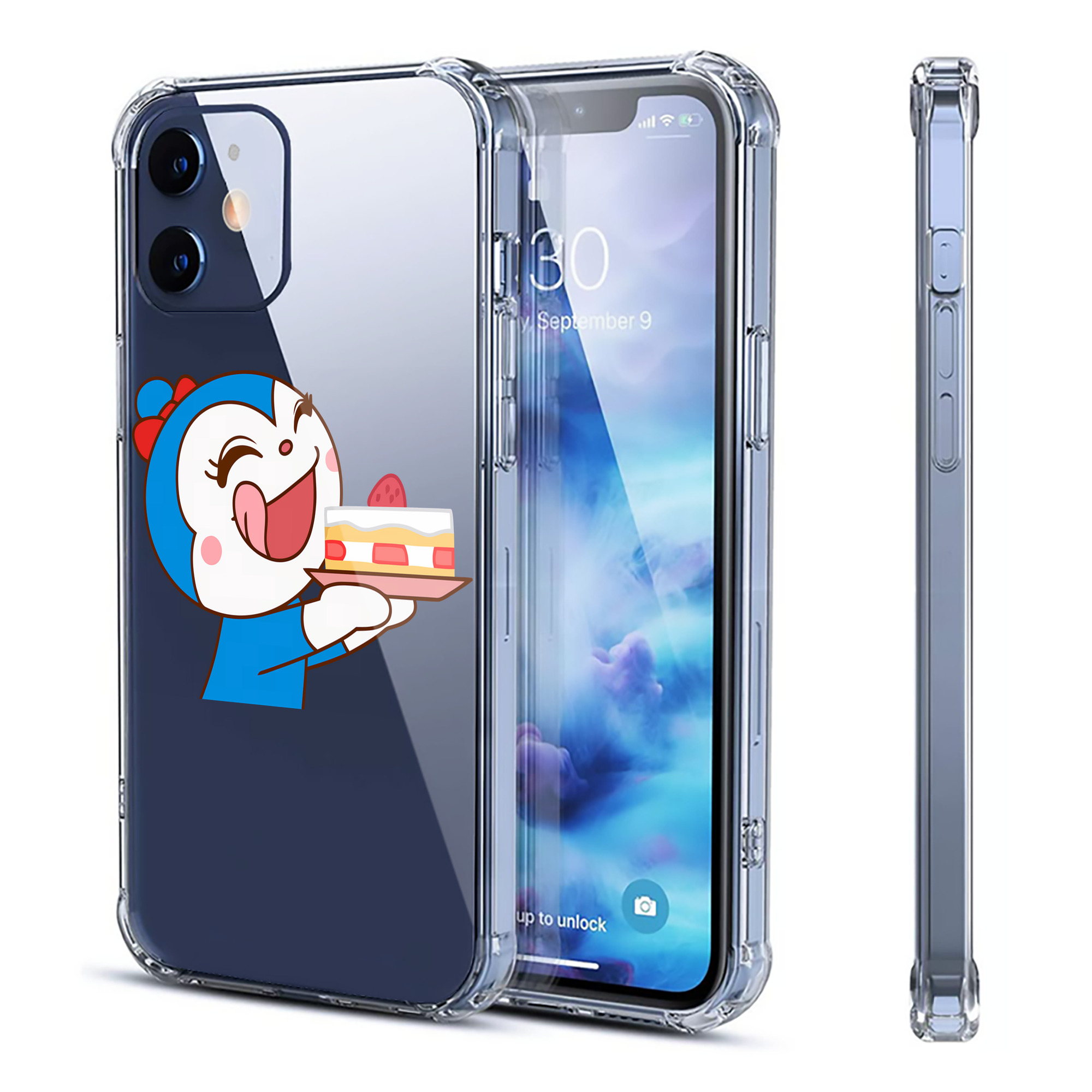 （画像用） アンパンマン Anpanman 【iPhone 12シリーズ対応】透明スマホケース（クリアソフトケース）
